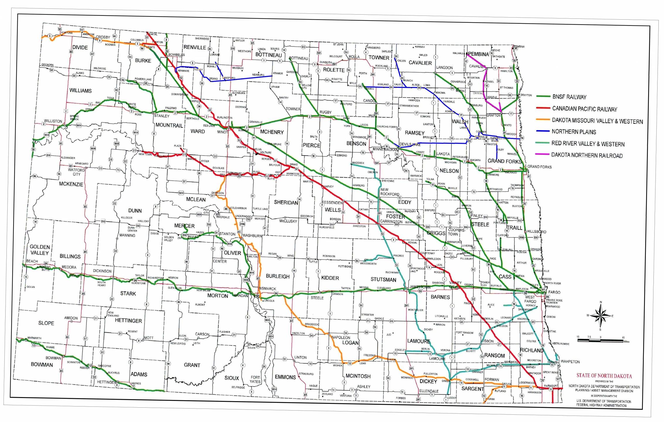 Current Railroad Map